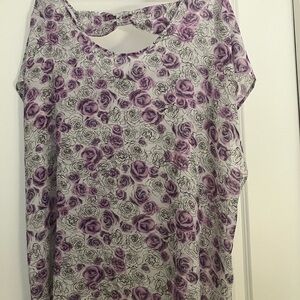 Torrid Floral Purple Women's Top